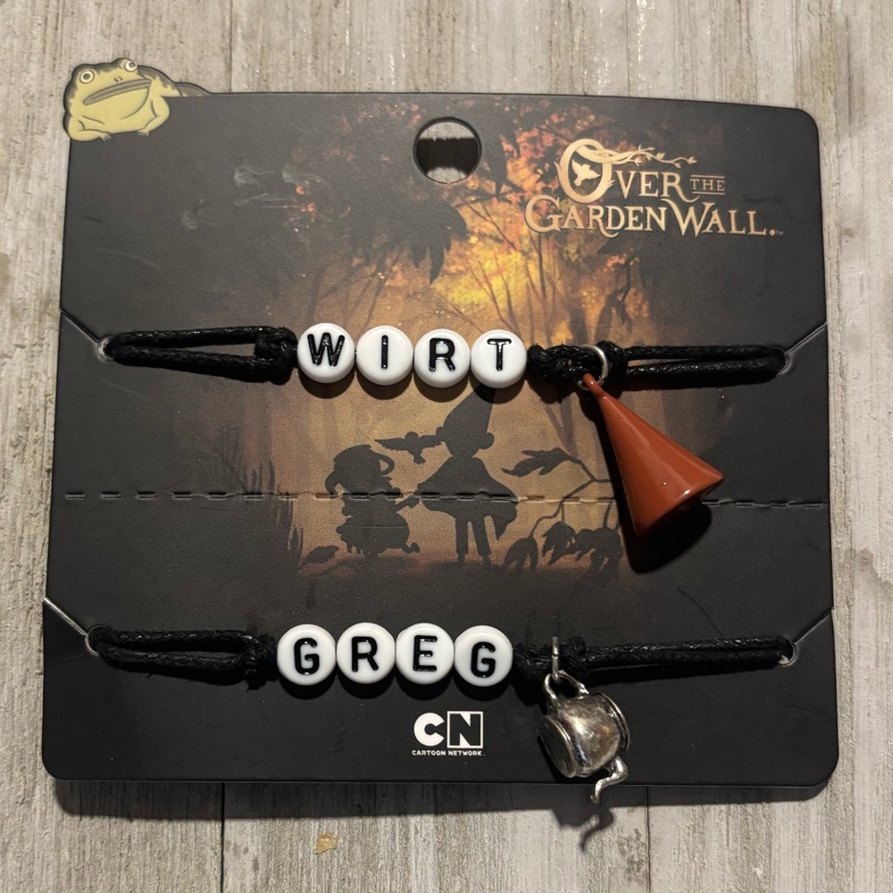 Over The Garden Wall Wirt & Greg Friendship Besties Cord Bracelet Set